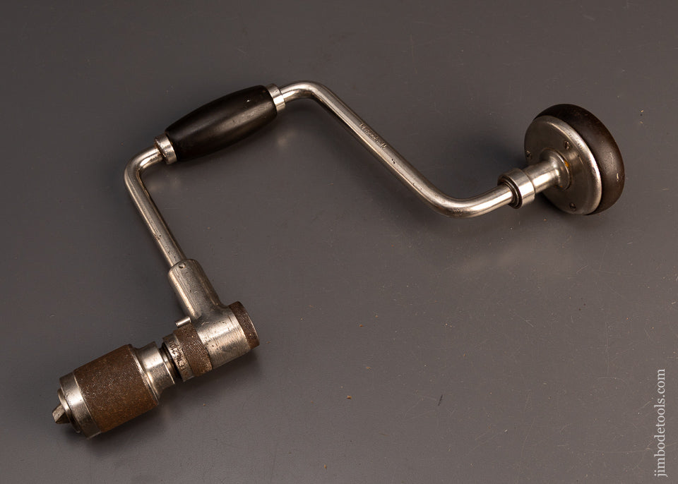 Rare-Size-12-Inch-Pre-STANLEY-YANKEE-No.-2100-Heavy-Duty-Bit-Brace-119273