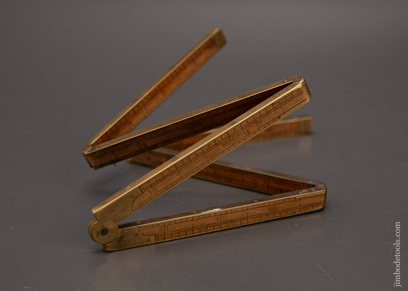 Very-Rare-STANLEY-No.-58-1/2-Full-Bound6-Fold-Boxwood-Rule-119295-AS-OF-FEB-10