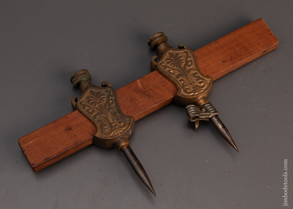 Gorgeous-Pair-of-STANLEY-No.-3-Brass-Trammel-Points-119300
