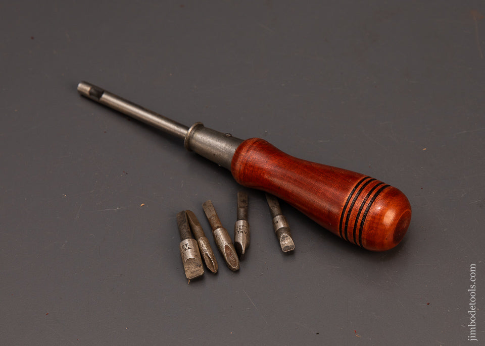 Rare-Box-STANLEY-No.-8AB-Tool-Holder-Assortment-with-All-5-Bits-119323