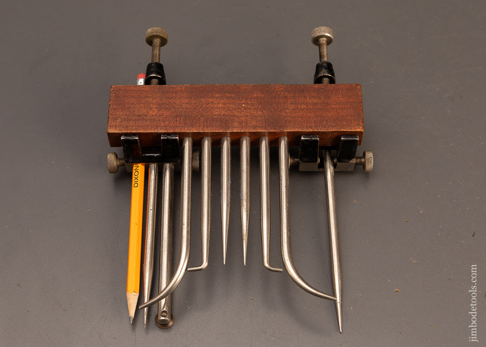 Rare-Fine-&-Complete-STANLEY-No.-6-Trammel-Point-Set-119334-AS-OF-MAR-2