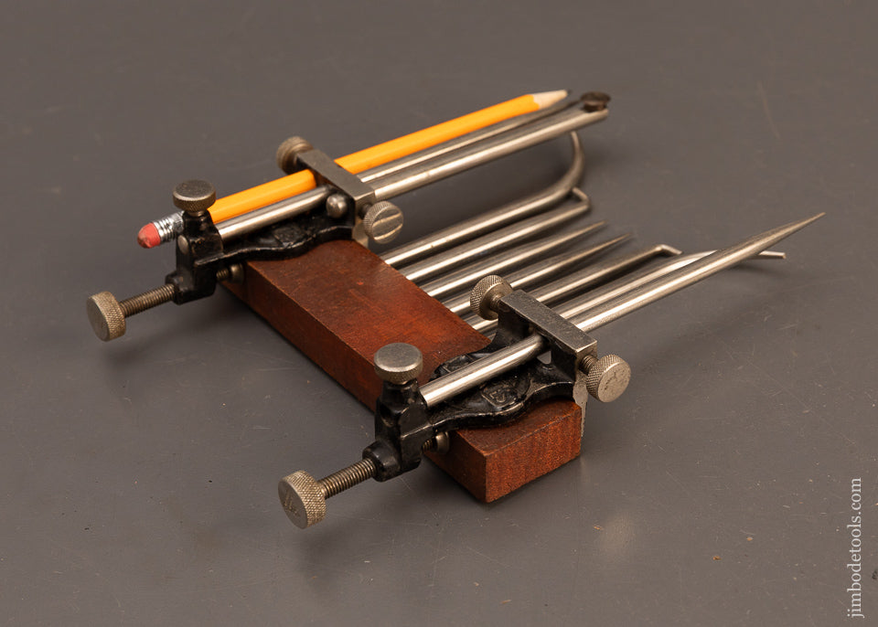 Rare-Fine-&-Complete-STANLEY-No.-6-Trammel-Point-Set-119334-AS-OF-MAR-2