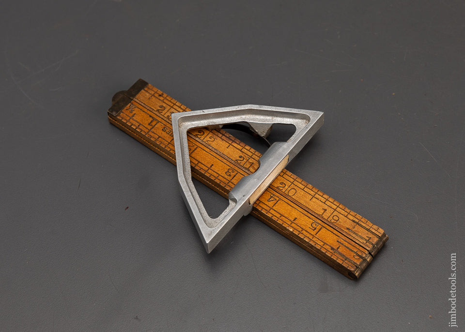 Rare-Mint-Type-One-STANLEY-No.-2-3-Angle-Rule-Tool-119335