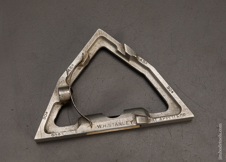 Rare-Mint-Type-One-STANLEY-No.-2-3-Angle-Rule-Tool-119335