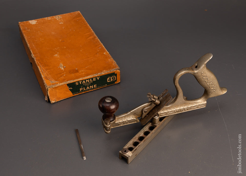STANLEY-No.-49-Tongue-&-Groove-Plane-Near-Mint-in-Box-119341