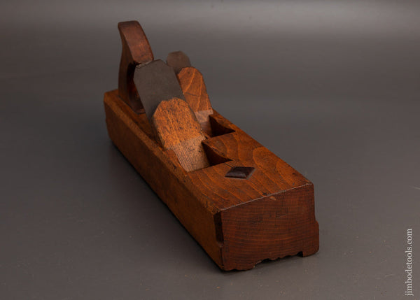 18th-Century-Double-Iron-3-5/8-Inch-Crown-Moulding-Plane-by-I.-SLEEPER-(Unmarked)-119358