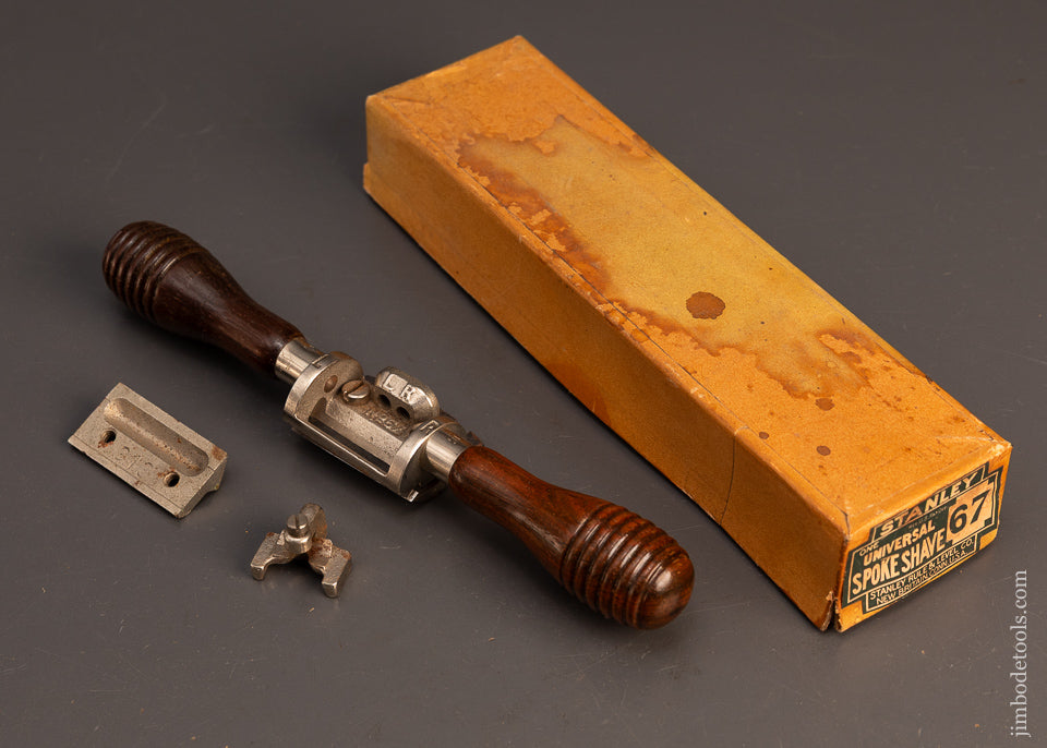 Complete-STANLEY-No.-67-Spoke-Shave-Near-Mint-in-Box-119359