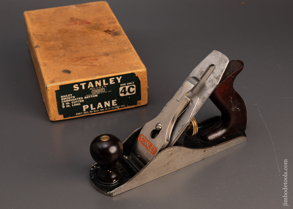 Near-Mint-in-Original-Box-STANLEY-No.-4C-Smooth-Plane-119370