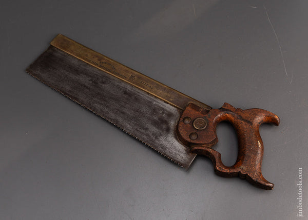 Early-GARLICK-&-SONS-14-Inch-Brass-Back-Saw-119389