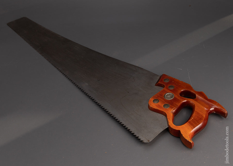 Spectacular-DISSTON-28-Inch-Thumb-Hole-D-8-Rip-Hand-Saw-119394