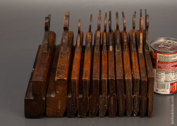 Good-User-Graduated-Set-of-12-Hollow-&-Round-Moulding-Planes-by-S.-KING-HULL-119395