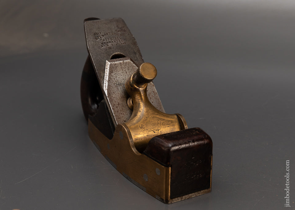 Rare-SPIERS-Gunmetal-Dovetailed-Rosewood-Infill-Smooth-Plane-with-D-Handle-119407-AS-OF-FEB-4