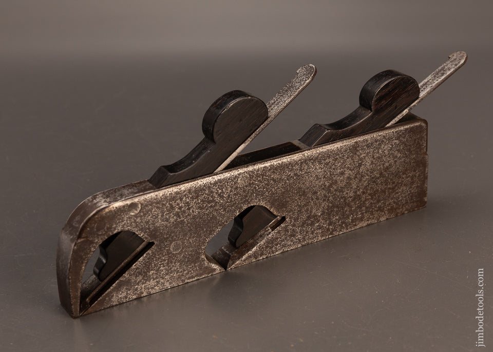 Rare-SPIERS-Dual-Iron-Dovetailed-Rosewood-Infill-Rabbet-Plane-119409