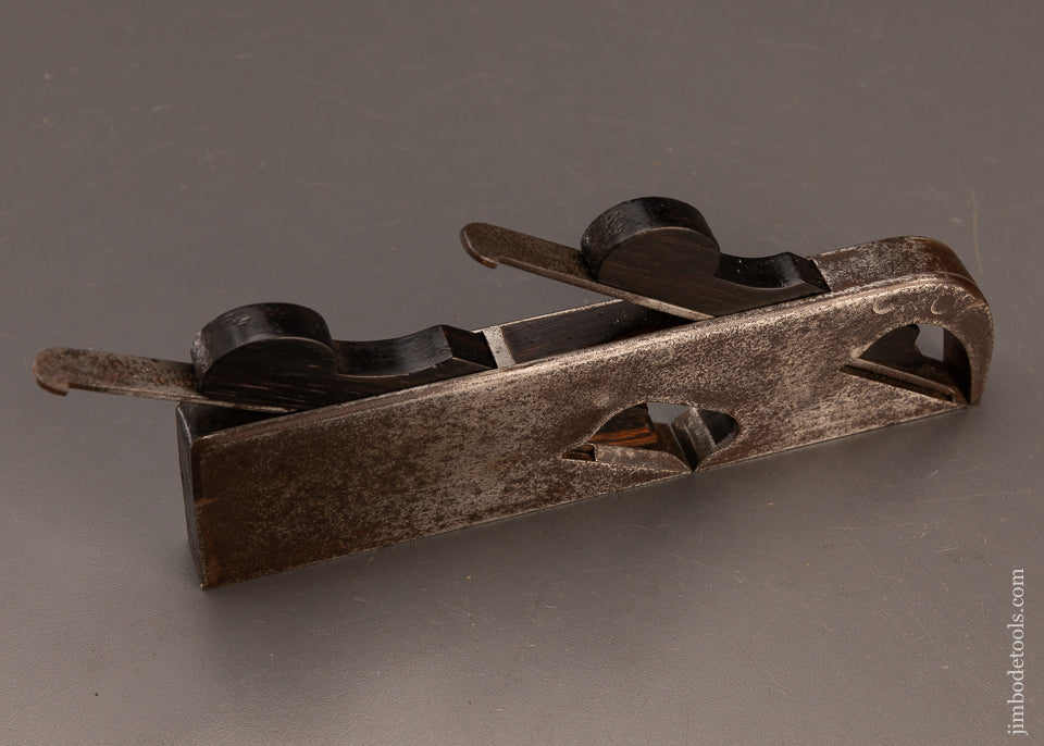Rare-SPIERS-Dual-Iron-Dovetailed-Rosewood-Infill-Rabbet-Plane-119409