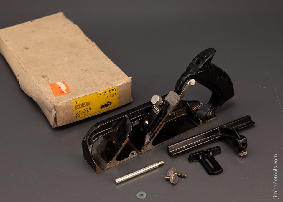 STANLEY-No.-78-Rabbet-Plane-100%-Complete-Near-Mint-in-Box-119411