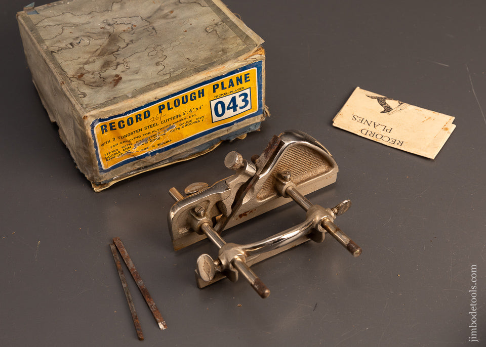 RECORD-No.-043-Plow-Plane-100%-Complete-in-Original-Box-119451