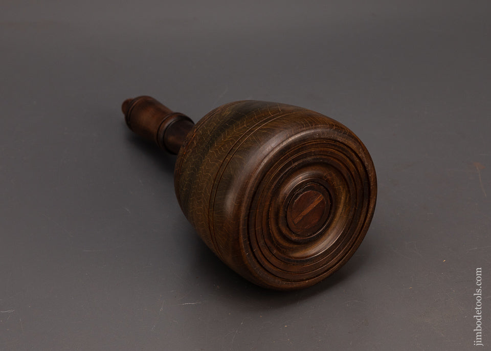 Stunning-2-Pound-7-Ounce-Fancy-Lignum-Vitae-English-Carving-Mallet-119464