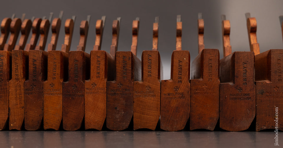 Astonishing-Complete-Set-of-18-Hollow-&-Round-Moulding-Planes-by-ROUTLEDGE-BIRMINGHAM-Odd Numbered-119465-AS-OF-JAN 29
