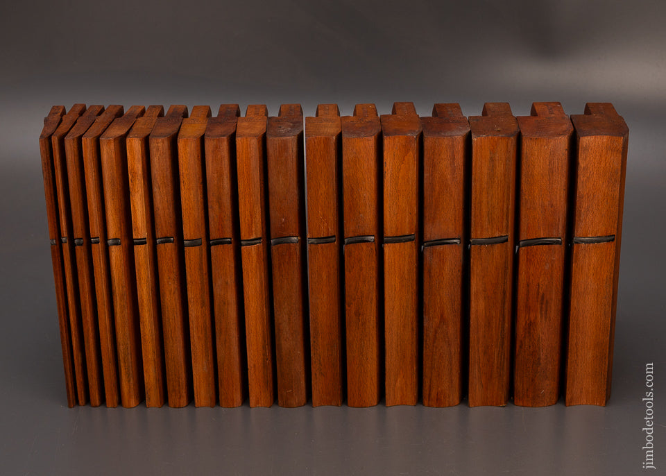 Astonishing-Complete-Set-of-18-Hollow-&-Round-Moulding-Planes-by-ROUTLEDGE-BIRMINGHAM-Odd Numbered-119465-AS-OF-JAN 29