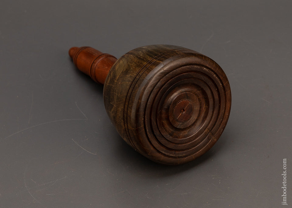 Stunning-1-Pound-14-Ounce-Fancy-Lignum-Vitae-English-Carving-Mallet-119471