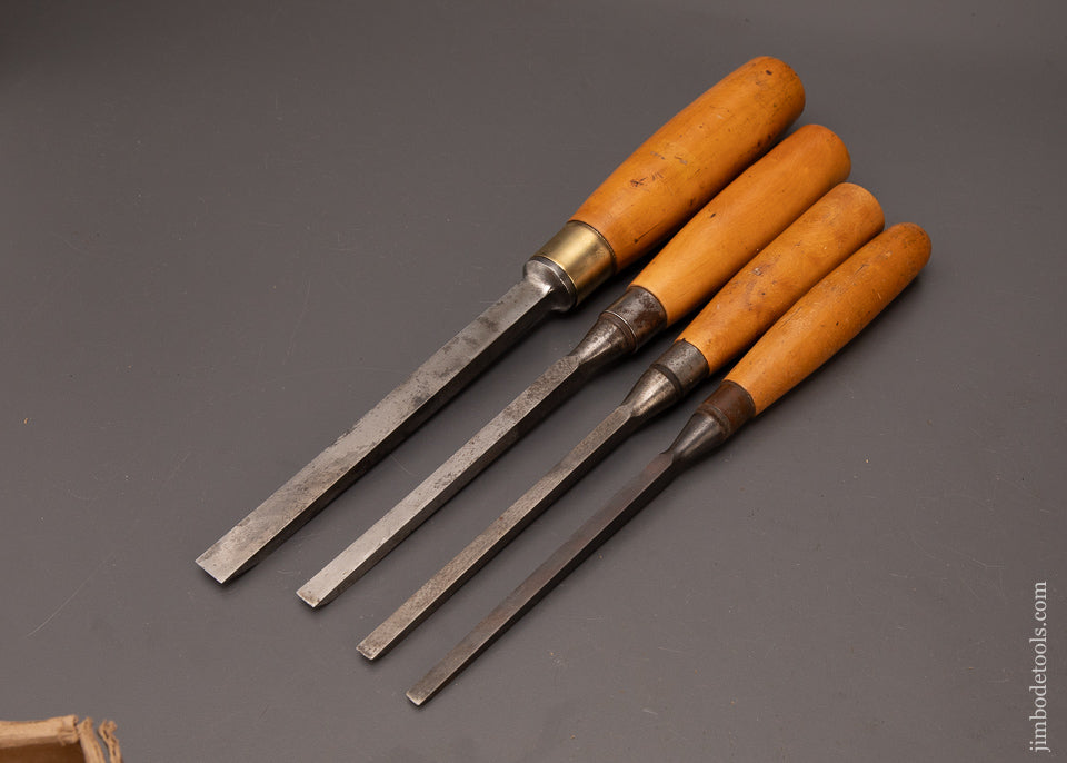 Fine-Set-of-4-SORBY-Boxwood-Handled-Mortise-Chisels-119494