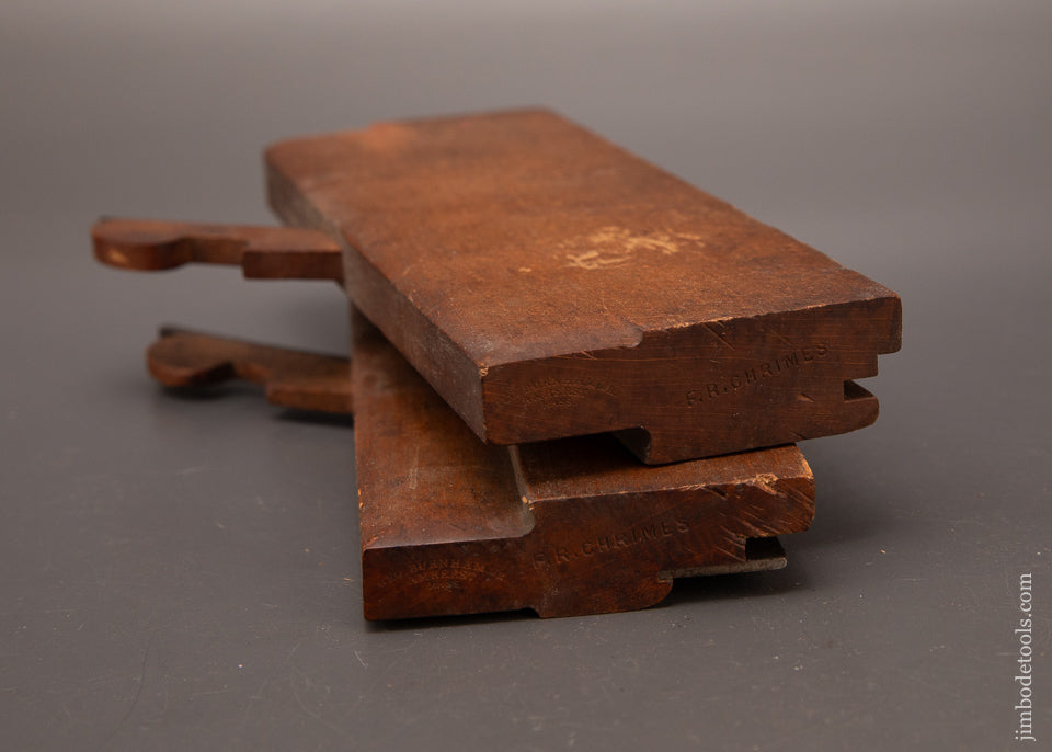 Crisp-Fine-Pair-of-1/2-Inch-Tongue-&-Groove-Planes-by-GEO.-BURNHAM-JR.-AMHERST-MASS.-119505