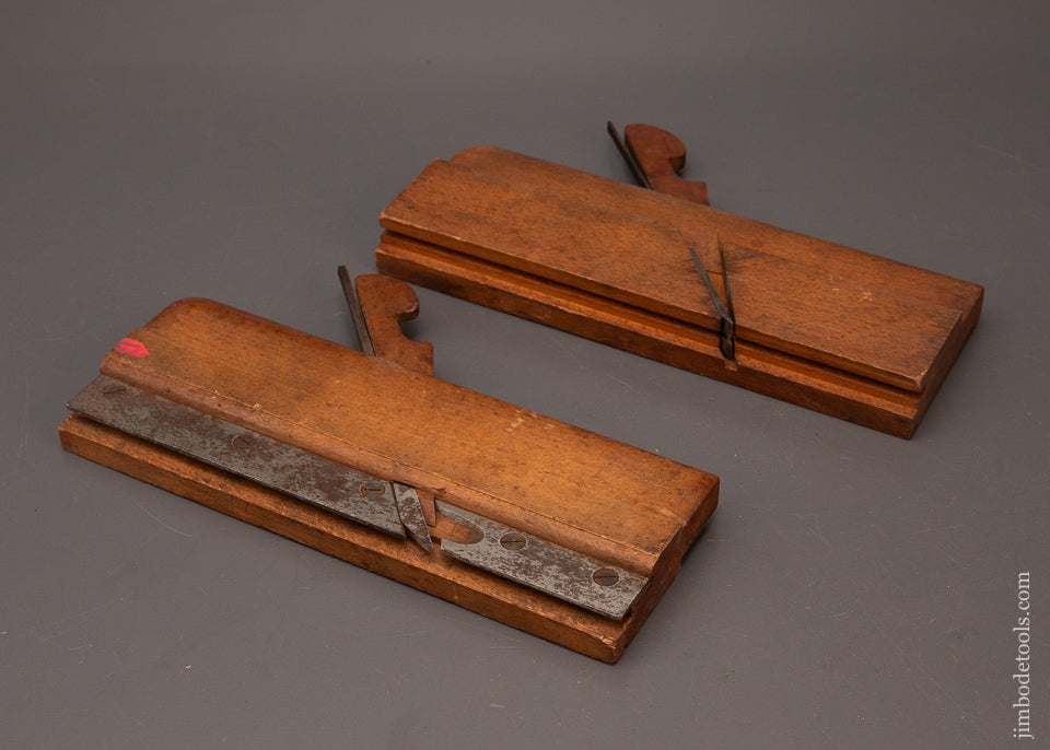 Crisp-Fine-Pair-of-1/2-Inch-Tongue-&-Groove-Planes-by-GEO.-BURNHAM-JR.-AMHERST-MASS.-119505