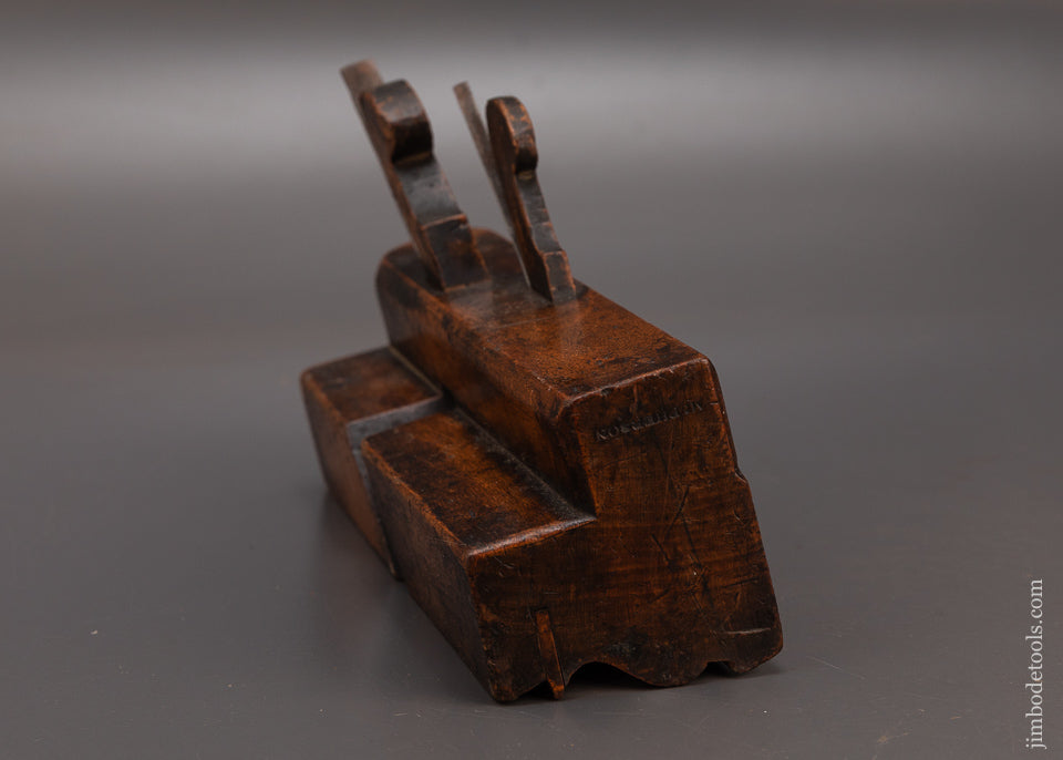 Wide-Body-Double-Iron-Complex-Moulding-Plane-by-McPHERSON-3-1/8-Inch-Wide-119525