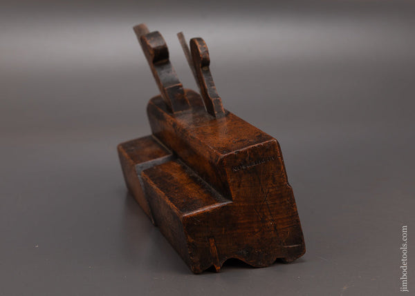 Wide-Body-Double-Iron-Complex-Moulding-Plane-by-McPHERSON-3-1/8-Inch-Wide-119525