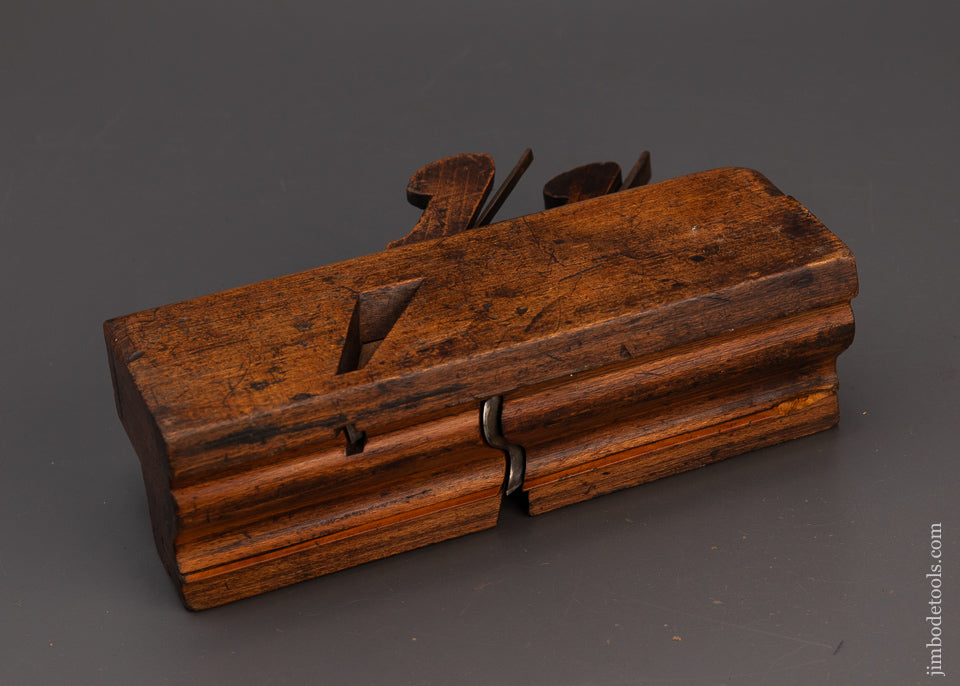 Wide-Body-Double-Iron-Complex-Moulding-Plane-by-McPHERSON-3-1/8-Inch-Wide-119525