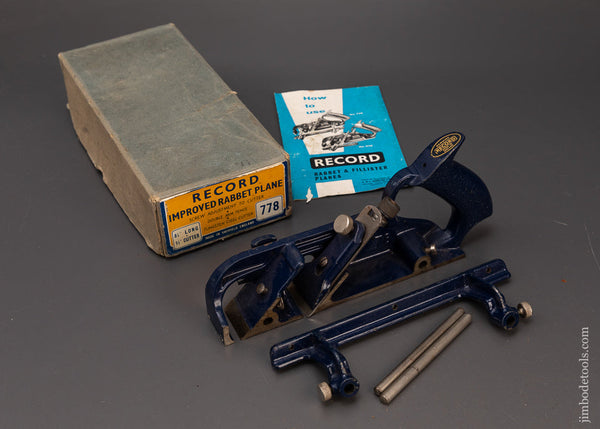 RECORD-No.-778-Rabbet-Plane-Nearly-New-in-Box-119528