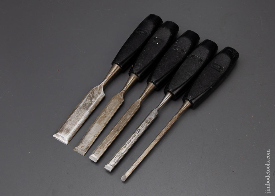 Set-of-5-SANDVIK-Bevel-Edge-Tang-Firmer-Chisels-119542