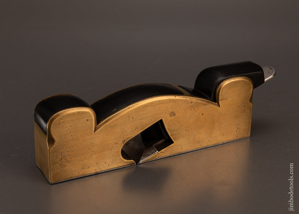 Beautiful-PRESTON-(Unmarked)-Gunmetal-&-Ebony-Shoulder-Plane-119551
