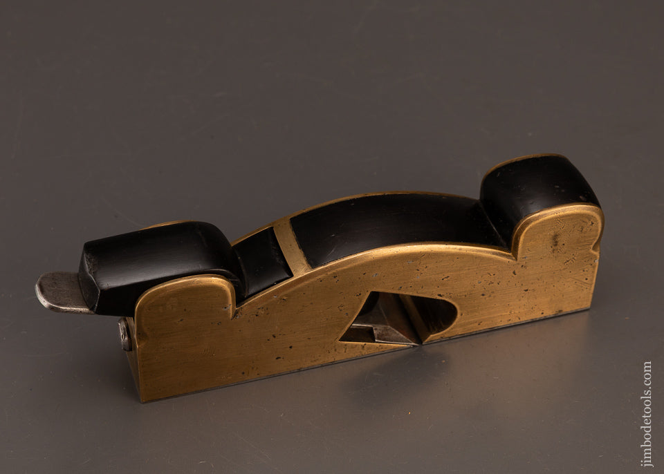 Beautiful-PRESTON-(Unmarked)-Gunmetal-&-Ebony-Shoulder-Plane-119551