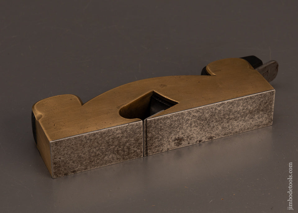 Beautiful-PRESTON-(Unmarked)-Gunmetal-&-Ebony-Shoulder-Plane-119551