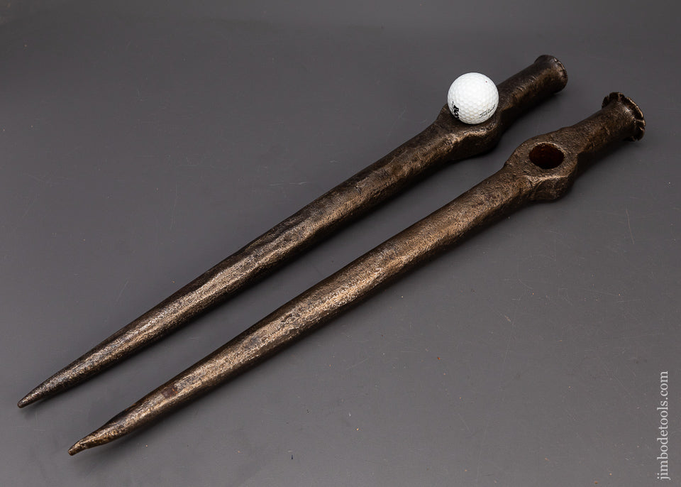 Impressive Pair of Timber Framing Draw Bore Pins - 119563 – Jim Bode Tools