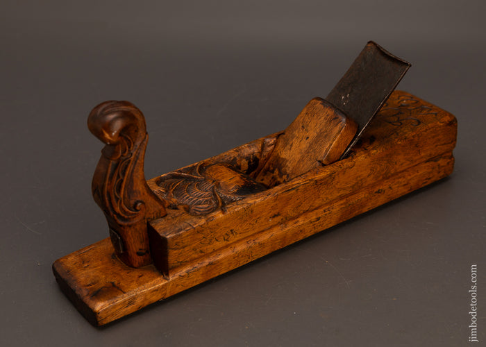 Stunning-Carved-&-Dated-Dutch-Bench-Plane-119564