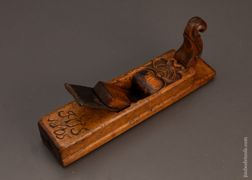 Stunning-Carved-&-Dated-Dutch-Bench-Plane-119564