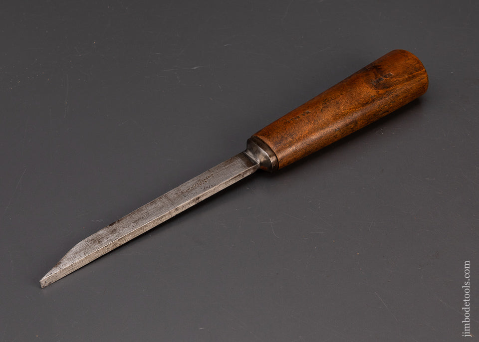 Extra-Fine-MARPLES-1/4-x-12-3/4-Inch-Pig-Sticker-Mortise-Chisel-Dated-1918-119567