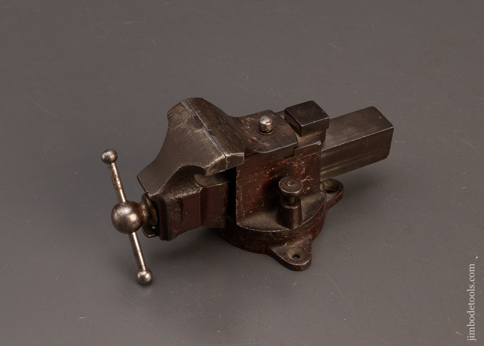 Extra-FINE-Miniature-PRENTISS-Vise-with-Original-Paint-and-Pinstripes-Swivel-Base-and-Swivel-Jaws-119573-AS OF FEB 19