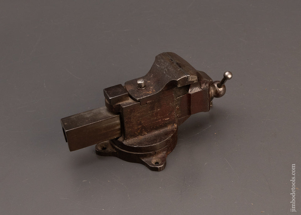 Extra-FINE-Miniature-PRENTISS-Vise-with-Original-Paint-and-Pinstripes-Swivel-Base-and-Swivel-Jaws-119573-AS OF FEB 19