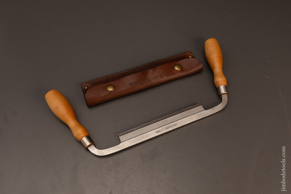 Unavailable-@-LIE-NIELSEN-7-Inch-Draw-Knife-with-Sheath-Near-Mint-119594