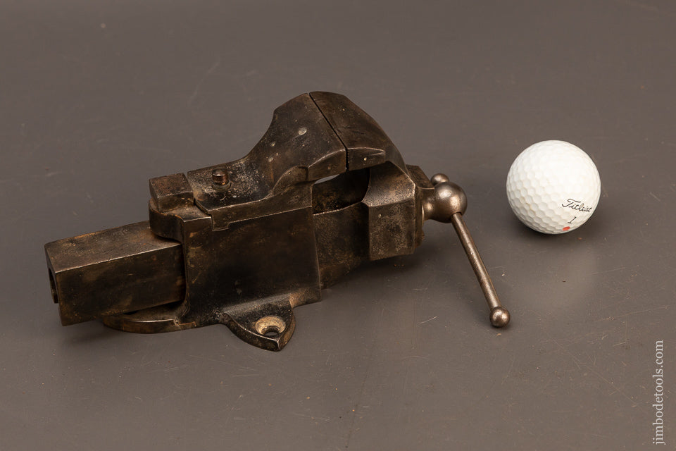 Mini-2-Inch-Prentiss-Vise-HALL-&-COOK-PATENT-with-Swivel-Jaw-119625