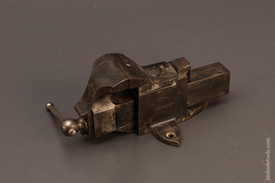 Mini-2-Inch-Prentiss-Vise-HALL-&-COOK-PATENT-with-Swivel-Jaw-119625