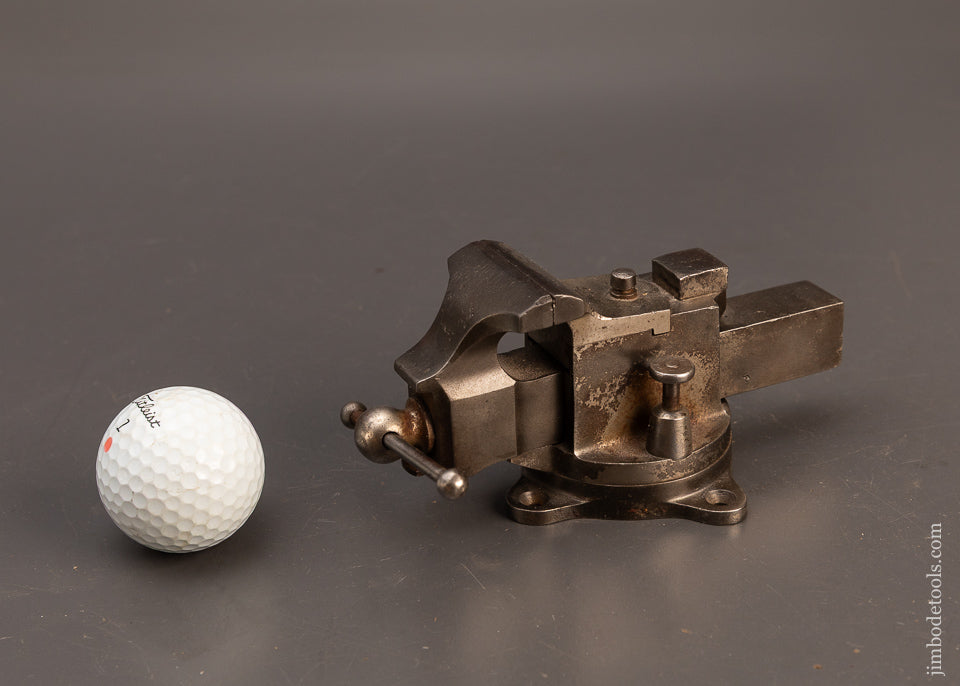 Premium-Extra-Fine-HALL-&-COOK-PATENT-Mini-Prentiss-Vise-with-Swivel-Jaws-&-Swivel-Base-119630