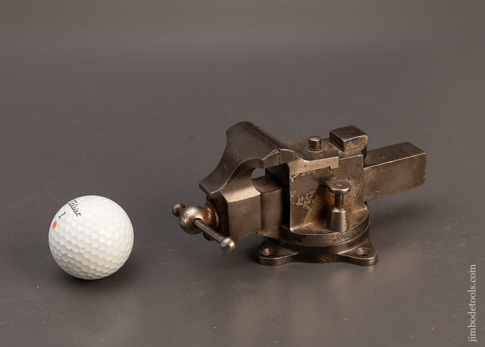 Premium-Extra-Fine-HALL-&-COOK-PATENT-Mini-Prentiss-Vise-with-Swivel-Jaws-&-Swivel-Base-119630