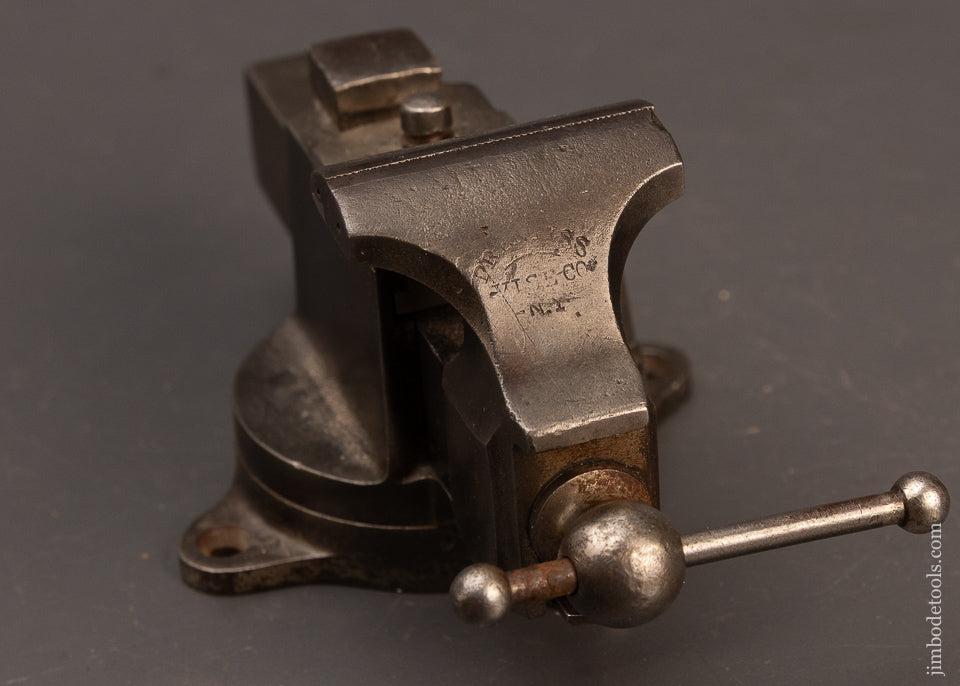 Premium-Extra-Fine-HALL-&-COOK-PATENT-Mini-Prentiss-Vise-with-Swivel-Jaws-&-Swivel-Base-119630