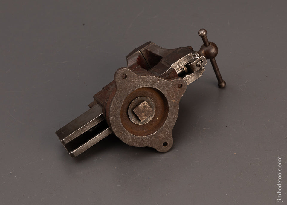 Crisp-Fine-Mini-2-Inch-PRENTISS-PATENT-Vise-with-Swivel-Head-&-Swivel-Base-119649