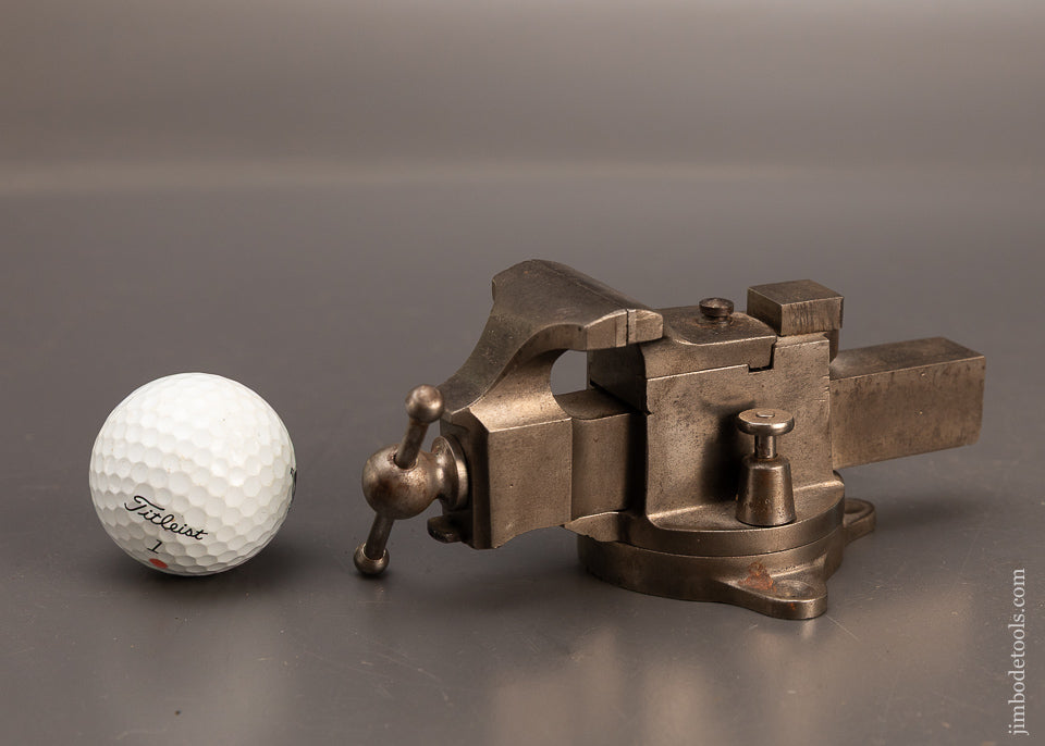 Rare-&-Fine-HALL-&-COOK-PATENT-Mini-1-3/4-Inch-Prentiss-Vise-119651