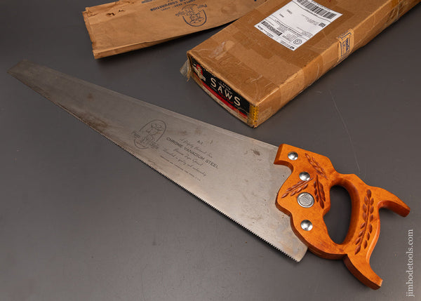 Near-Mint-in-Box-PENN-STATE-Hand-Saw-with-Birdseye-Handle-119675